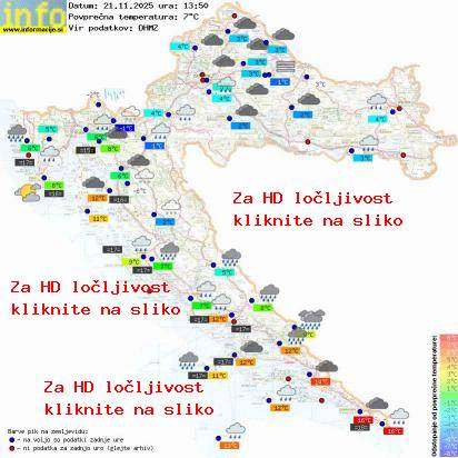 Trenutno vreme Hrvaška