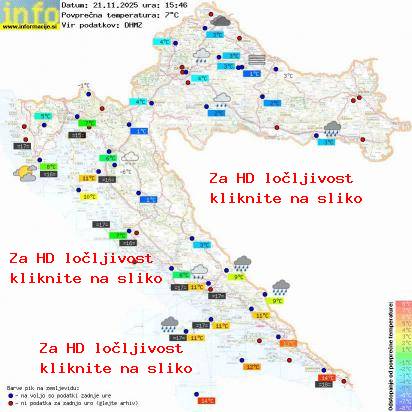 Trenutno vreme Hrvaška