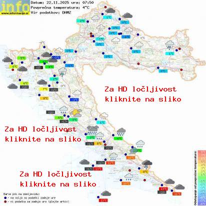 Trenutno vreme Hrvaška