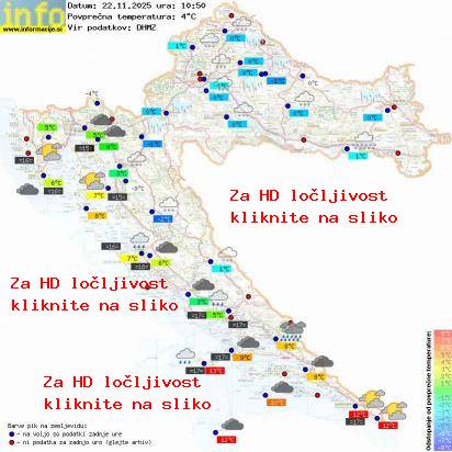 Trenutno vreme Hrvaška