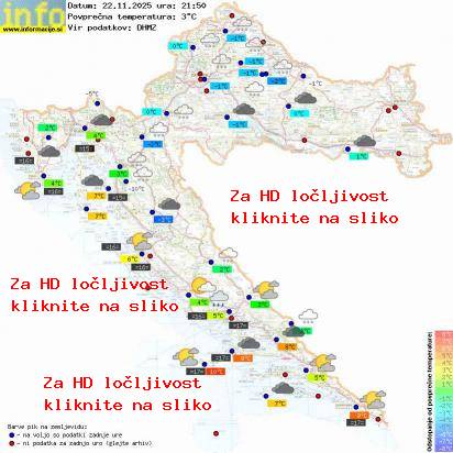 Trenutno vreme Hrvaška