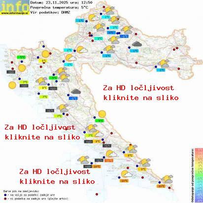 Trenutno vreme Hrvaška