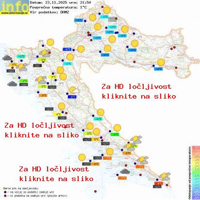 Trenutno vreme Hrvaška