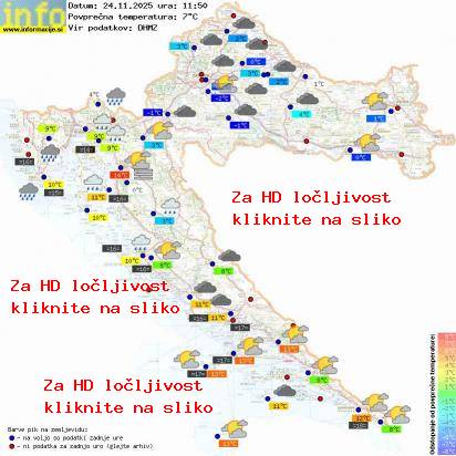 Trenutno vreme Hrvaška