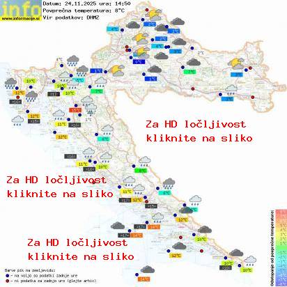 Trenutno vreme Hrvaška