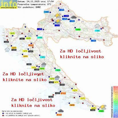Trenutno vreme Hrvaška