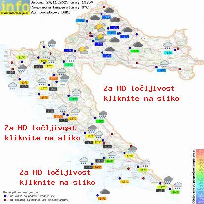 Trenutno vreme Hrvaška