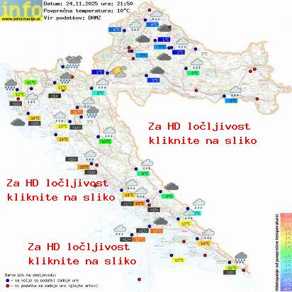 Trenutno vreme Hrvaška