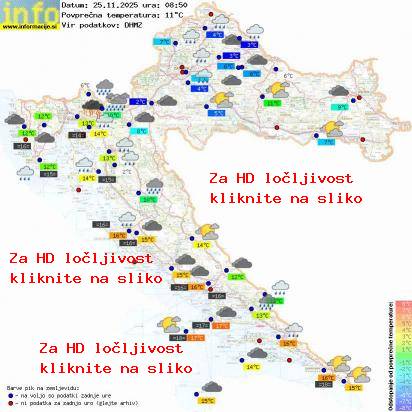 Trenutno vreme Hrvaška