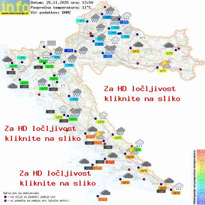 Trenutno vreme Hrvaška