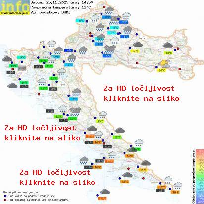 Trenutno vreme Hrvaška