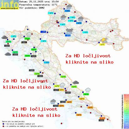 Trenutno vreme Hrvaška