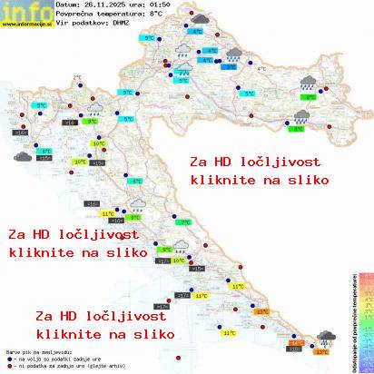 Trenutno vreme Hrvaška