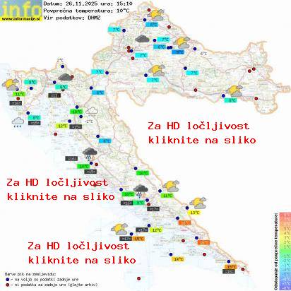 Trenutno vreme Hrvaška