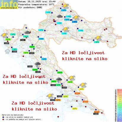 Trenutno vreme Hrvaška