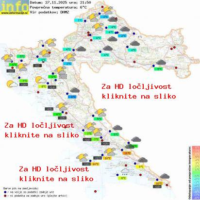 Trenutno vreme Hrvaška