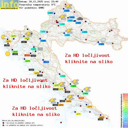 Trenutno vreme Hrvaška