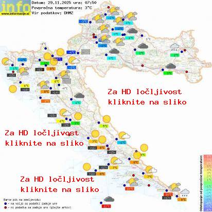 Trenutno vreme Hrvaška