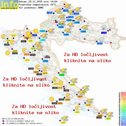 Trenutno vreme Hrvaška
