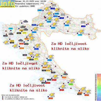Trenutno vreme Hrvaška