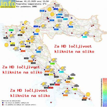 Trenutno vreme Hrvaška