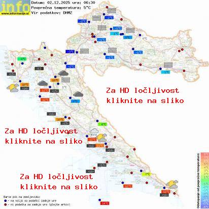 Trenutno vreme Hrvaška