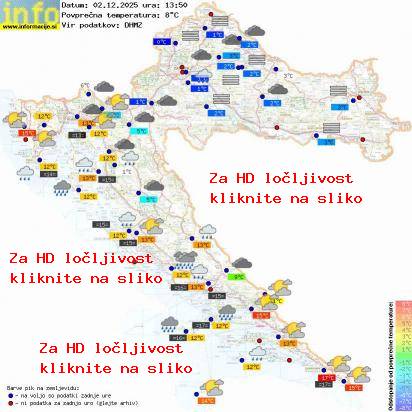 Trenutno vreme Hrvaška