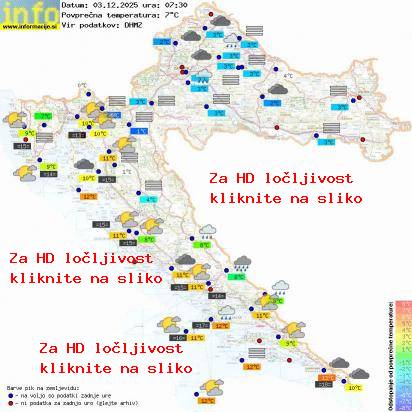 Trenutno vreme Hrvaška