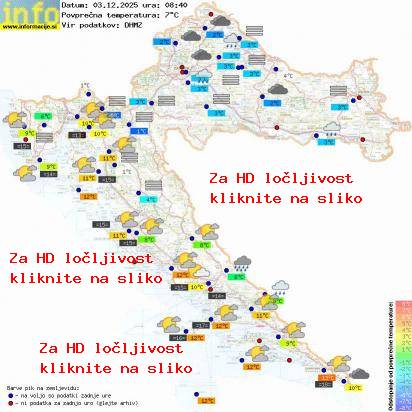 Trenutno vreme Hrvaška