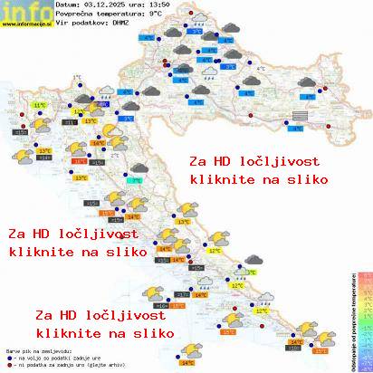 Trenutno vreme Hrvaška