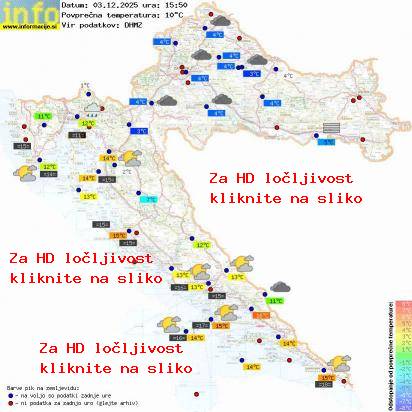 Trenutno vreme Hrvaška