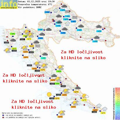Trenutno vreme Hrvaška