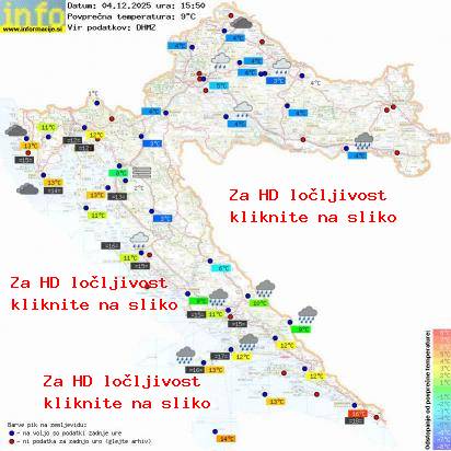 Trenutno vreme Hrvaška