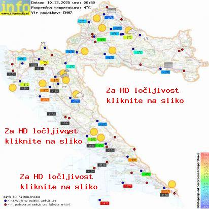 Trenutno vreme Hrvaška