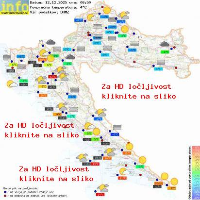 Trenutno vreme Hrvaška