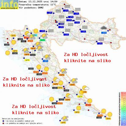 Trenutno vreme Hrvaška