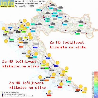 Trenutno vreme Hrvaška