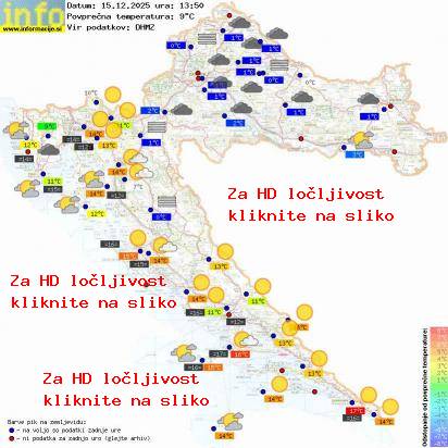 Trenutno vreme Hrvaška