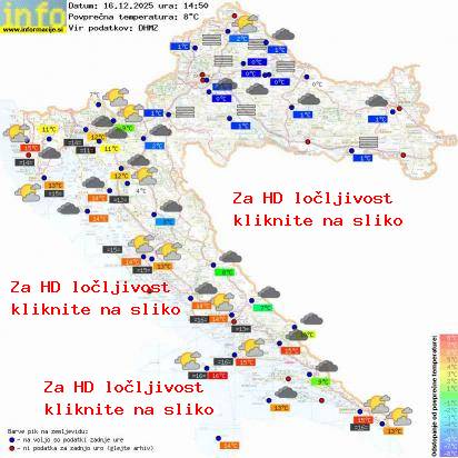 Trenutno vreme Hrvaška