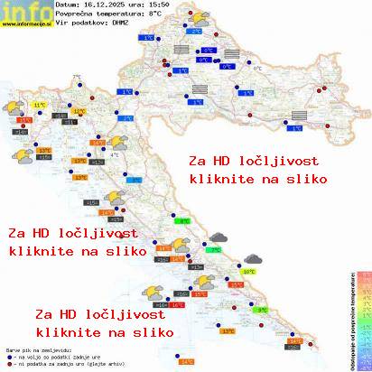 Trenutno vreme Hrvaška