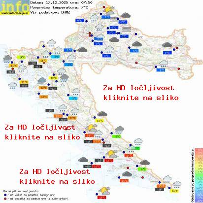 Trenutno vreme Hrvaška