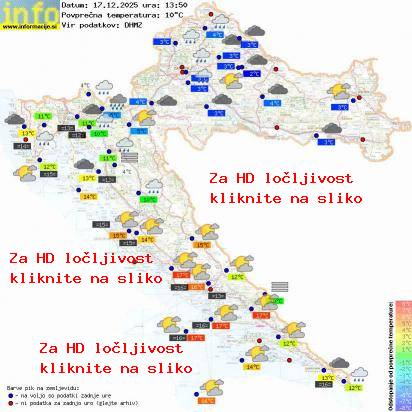 Trenutno vreme Hrvaška