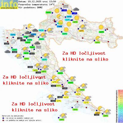 Trenutno vreme Hrvaška