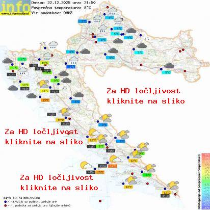 Trenutno vreme Hrvaška