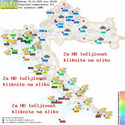 Trenutno vreme Hrvaška