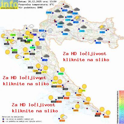 Trenutno vreme Hrvaška