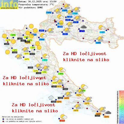 Trenutno vreme Hrvaška