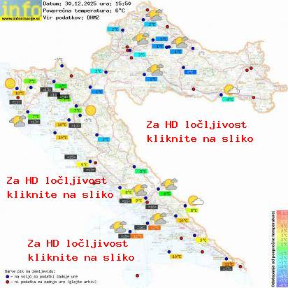 Trenutno vreme Hrvaška