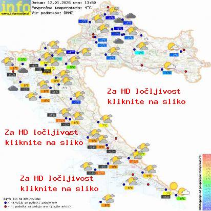 Trenutno vreme Hrvaška
