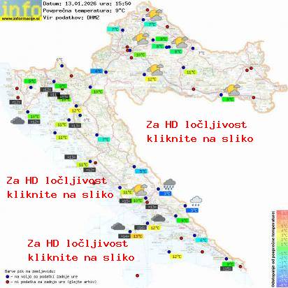 Trenutno vreme Hrvaška